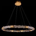 Люстра в форме кольца с золотым декором Warm Heavenly Light варинант исполнения - 8 | Loft Concept в Москве