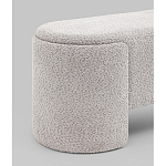 Банкетка Taks букле светло-серый варинант исполнения - 2 | Loft Concept в Москве
