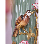 Ваза с птицами и цветами из фарфора с бронзовыми элементами Garden of Eden варинант исполнения - 6 | Loft Concept в Москве