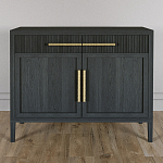 Буфет Primo с двумя ящиками и двумя фасадами Черный дуб варинант исполнения - 2 | Loft Concept в Москве