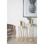 Столик дизайнерский Beige marble варинант исполнения - 2 | Loft Concept в Москве