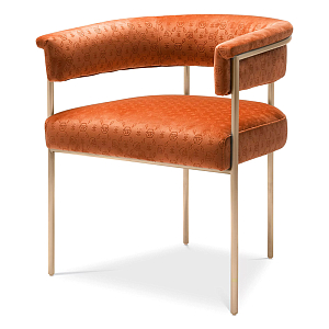 Стул Philipp Plein Dining Chair Monogram Оранжевый