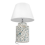 Настольная лампа цилиндрическая с цветочной росписью Lamp Flower Painting варинант исполнения - 4 | Loft Concept в Москве