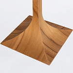 Настольная лампа со скошенным конусовидным абажуром и фигурной ножкой в цвете тик Accord Lighting варинант исполнения - 3 | Loft Concept в Москве