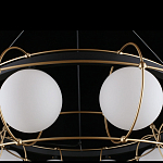 Люстра подвесная круглая с белыми плафонами Martin варинант исполнения - 5 | Loft Concept в Москве