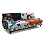 Диван с цветным принтом Qalakabusha Sofa варинант исполнения - 2 | Loft Concept в Москве
