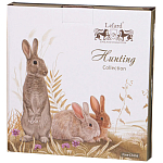 Тарелка закусочная из фарфора с изображением животных Hunting Porcelain Collection варинант исполнения - 2 | Loft Concept в Москве