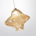 Подвесной светильник с плафоном из фактурного светло-янтарного стекла Light Ensemble варинант исполнения - 5 | Loft Concept в Москве