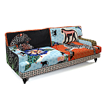 Диван с цветным принтом Qalakabusha Sofa варинант исполнения - 3 | Loft Concept в Москве