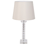 Настольная лампа с кремовым абажуром на фактурном стеклянном основании Source варинант исполнения - 1 | Loft Concept в Москве