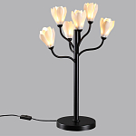 Настольная лампа с ветвями и белыми фарфоровыми цветами Floralis варинант исполнения - 4 | Loft Concept в Москве