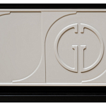 Тумбочка прикроватная с ящиком черно-серого цвета Noble Nightstand варинант исполнения - 4 | Loft Concept в Москве