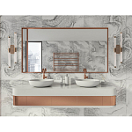 Бра с круглым основанием золотого цвета и двумя вертикальными плафонами Hex Scaffold варинант исполнения - 6 | Loft Concept в Москве