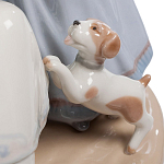Статуэтка фарфоровая Девочки с собачками Charming Statuette варинант исполнения - 2 | Loft Concept в Москве