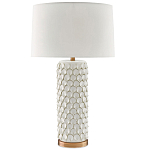 Настольная лампа покрытая лепестками белых цветов Fancy Calla Lily варинант исполнения - 2 | Loft Concept в Москве