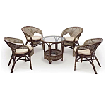 Комплект уличной мебели Sienna Dark Brown варинант исполнения - 1 | Loft Concept в Москве