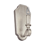 Бра серебрянного цвета с лампой в виде свечи на изогнутой ножке Feiss варинант исполнения - 1 | Loft Concept в Москве