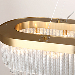 Люстра подвесная овальная со стеклянными трубками Nembus варинант исполнения - 2 | Loft Concept в Москве