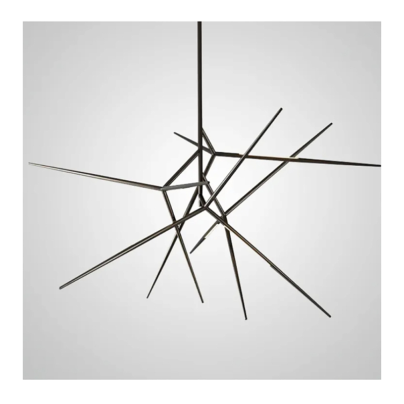 Люстра FLASK Black Глянцевый черный в Москве | Loft Concept 