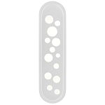 Бра белое овальной формы White Holes варинант исполнения - 2 | Loft Concept в Москве