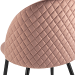 Мягкий стул в велюре пыльно-розового цвета Miruna Chair варинант исполнения - 7 | Loft Concept в Москве