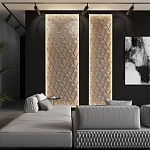 Гипсовая 3D панель с принтографией PM-50 варинант исполнения - 5 | Loft Concept в Москве