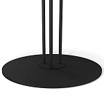 Стол журнальный с круглой столешницей из стекла Gray and Gold Marble варинант исполнения - 5 | Loft Concept в Москве