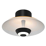 Бра с круглым белым плафоном и черной центральной деталью Natural Harmonie  варинант исполнения - 1 | Loft Concept в Москве