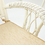 Комплект обеденный из ротанга Eloise grand white варинант исполнения - 7 | Loft Concept в Москве