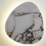 Бра треугольной формы бело-коричневый мрамор Длина 47 см Ginger & Jagger варинант исполнения - 1 | Loft Concept в Москве