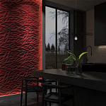 Гипсовая 3D панель с принтографией PM-40 варинант исполнения - 1 | Loft Concept в Москве