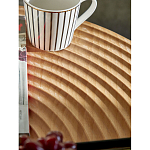 Журнальный столик с круглой фактурной столешницей из натурального дерева Vortex варинант исполнения - 5 | Loft Concept в Москве