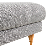 Мягкий пуф на деревянных ножках Garner Pouf Light варинант исполнения - 5 | Loft Concept в Москве