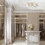 Потолочная люстра круглая ветвистыми бронзовыми элементами и стеклянными рифлеными дисками Textured Glass Chandelier варинант исполнения - 7 | Loft Concept в Москве