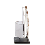 Настольная лампа из перламутра и дерева на подставке Indonesian Shell варинант исполнения - 5 | Loft Concept в Москве