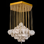 Люстра с фигурными подвесками из натурального камня Glowing Spheres варинант исполнения - 3 | Loft Concept в Москве