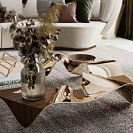 Дизайнерский журнальный стол волнистой формы Nyxacad варинант исполнения - 3 | Loft Concept в Москве