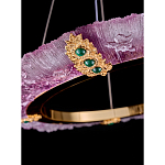 Люстра в форме кольца розовая Warm Pink Light варинант исполнения - 4 | Loft Concept в Москве