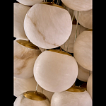 Люстра подвесная с сферическими плафонами из натурального камня Glowing Spheres варинант исполнения - 4 | Loft Concept в Москве