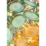 Люстра конусовидная с каскадом из разноцветных круглых подвесов Key Lustar варинант исполнения - 1 | Loft Concept в Москве