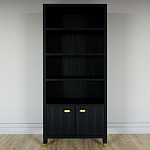 Книжный Стеллаж Elsa Dreams Black с задней стенкой варинант исполнения - 5 | Loft Concept в Москве