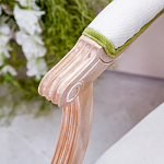 Стул с подлокотниками золотистый из бука с изображением птиц и цветов Blooming Birds варинант исполнения - 2 | Loft Concept в Москве