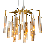 Люстра со стеклянными цилиндрическими плафонами Luminous Cylinders Amber варинант исполнения - 1 | Loft Concept в Москве