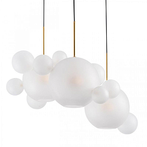 Светодиодный светильник Giopato & Coombes Bollr Bubble Chandelier Circle матовое белое стекло 3 плафона