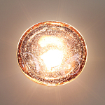 Бра с круглым плафоном из прозрачного стекла с пузырьками воздуха Effervia  варинант исполнения - 6 | Loft Concept в Москве