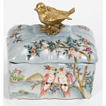 Фарфоровая шкатулка Parrots on canvas mini варинант исполнения - 3 | Loft Concept в Москве