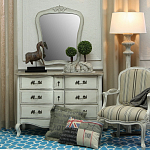 Комод бежевый в стиле Прованс Montmartre Provence Beige Wide варинант исполнения - 3 | Loft Concept в Москве