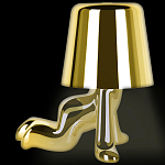 Настольная лампа фигурная цвета золото с гладким абажуром Высота 17 см Sophia варинант исполнения - 5 | Loft Concept в Москве