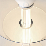 Подвесной светильник светодиодный в виде ряда белых металлических конусов  Herringbone варинант исполнения - 8 | Loft Concept в Москве