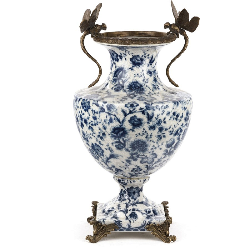  White and Blue Flowers Vase      | Loft Concept 